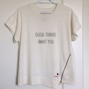 Peace Love World over-sized tee!